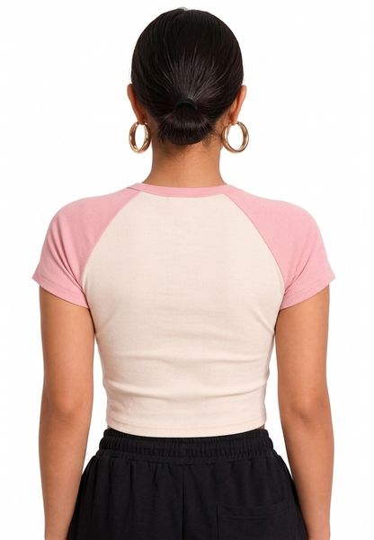 Woman's Crop Top Printed "NOPE" | The "Nope" Mood Baby Tee