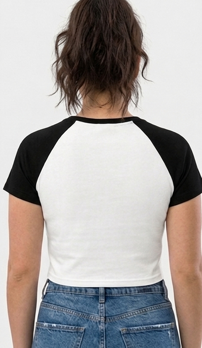Woman's Caudy Cute Club | Happy Daze Baby Tee | Retro Lucky Graphic