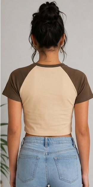 Woman's Trending Crop Top "Dios me Amo Primero" Faith-Inspired Raglan Baby Tee