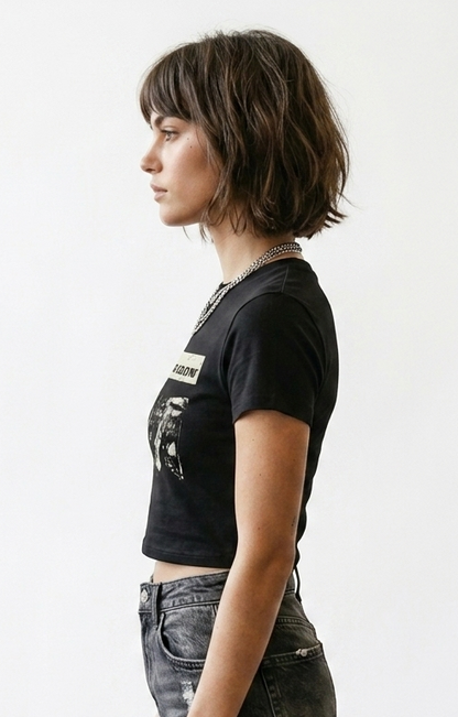 Women's Graphic Crop T-Shirt – “All Things Grow” Print