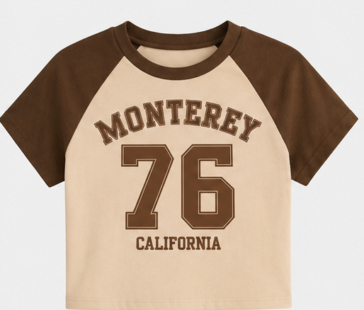 Women's Monterey 76 Graphic Raglan Crop Tee