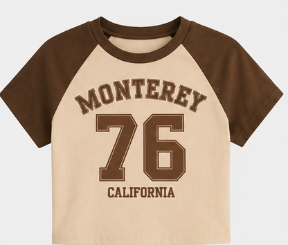 Women's Monterey 76 Graphic Raglan Crop Tee